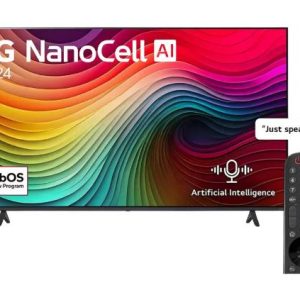 LG TV NanoCell 55 Inch NANO80T6A 4K Smart TV AI Magic remote HDR10 webOS24