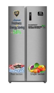 Scanfrost Side by Side Refrigerator 600 Litres Model: SFSBS650ME