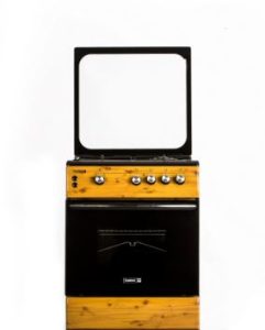 Scanfrost 6 Series 60 x 60 CM Gas cooker (Wooden Finish) Model: CK6312NG